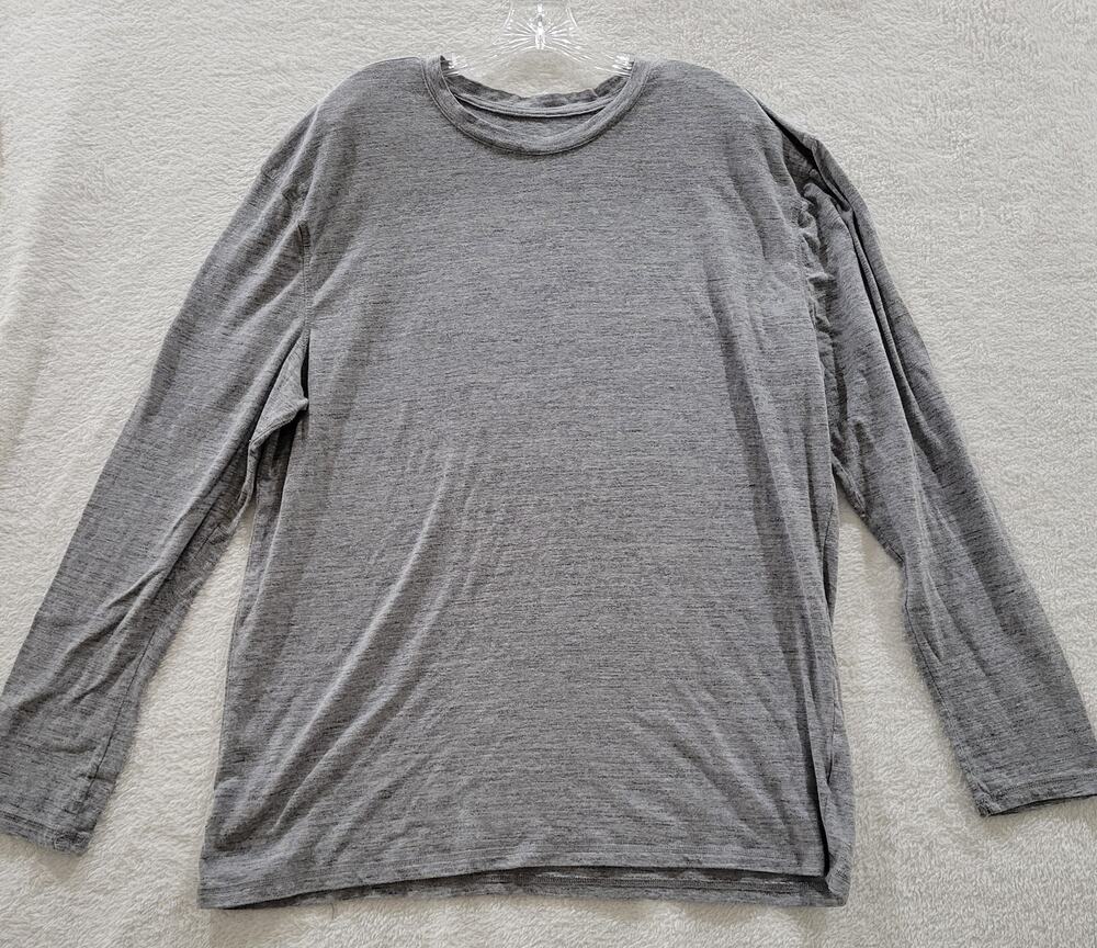 BKE Buckle Tee Shirt Men’s Sz XXL Heather Gray Long Sleeve Crew Neck Base Layer